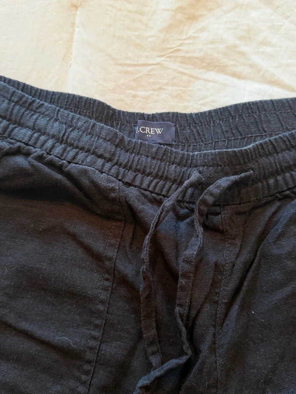 J. Crew Women’s Black Drawstring Lounge Shorts